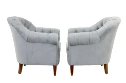 Pamono Antique Buttonback Sofa and Chairs, 1900, Set of 3><noscript><img width=