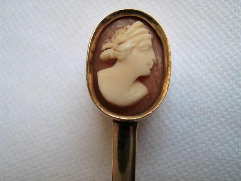 Pamono Antique Cameo 14 Karat Gold Brooch> Brooches
