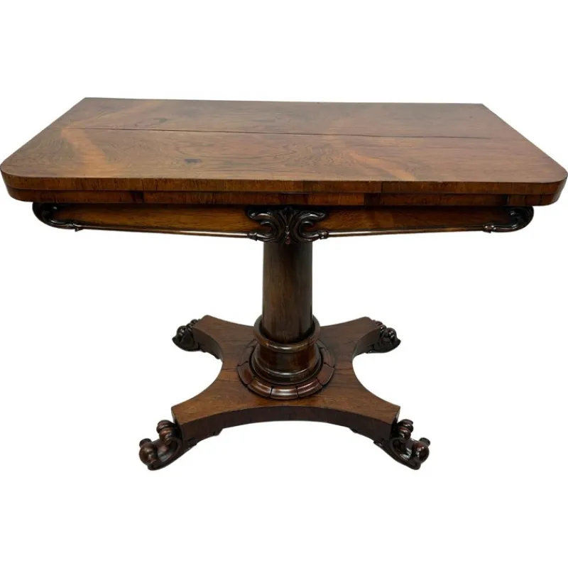 Pamono Antique Card Table, 1880