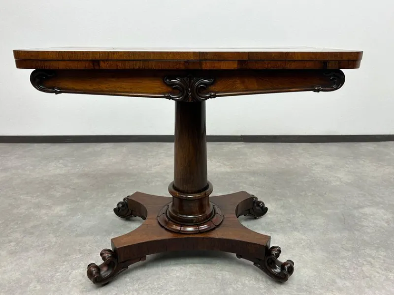 Pamono Antique Card Table, 1880