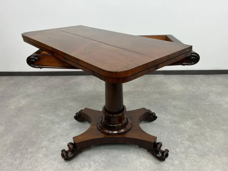 Pamono Antique Card Table, 1880