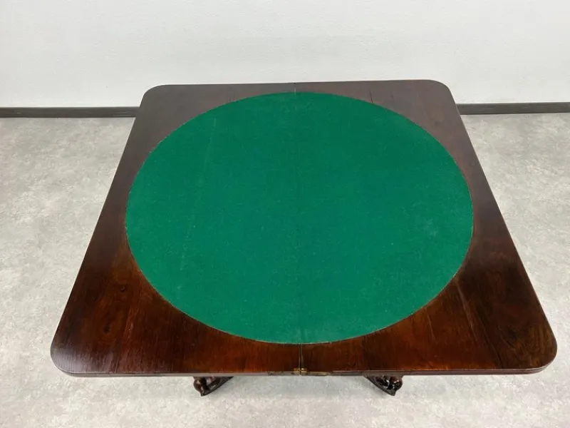 Pamono Antique Card Table, 1880