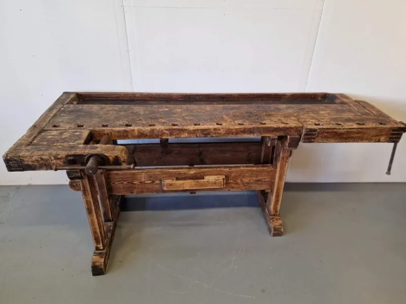 Online Pamono Antique Carpenter's Table in Birch