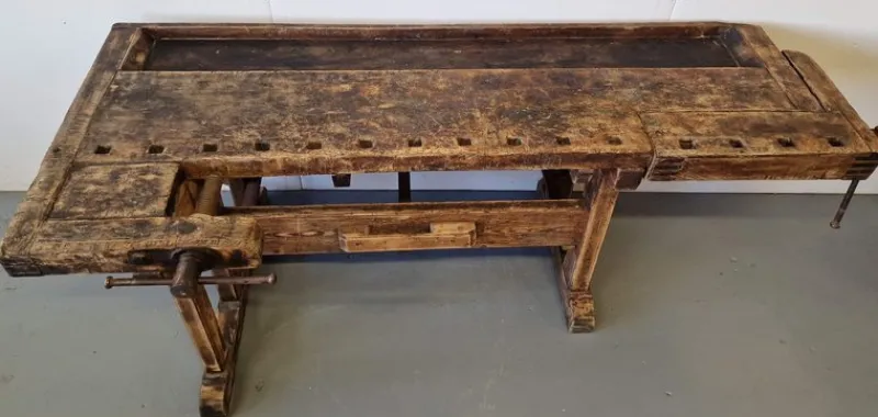 Online Pamono Antique Carpenter's Table in Birch