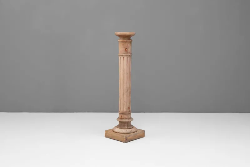 Pamono Antique Carved Column, 1900s> Pedestals And Columns