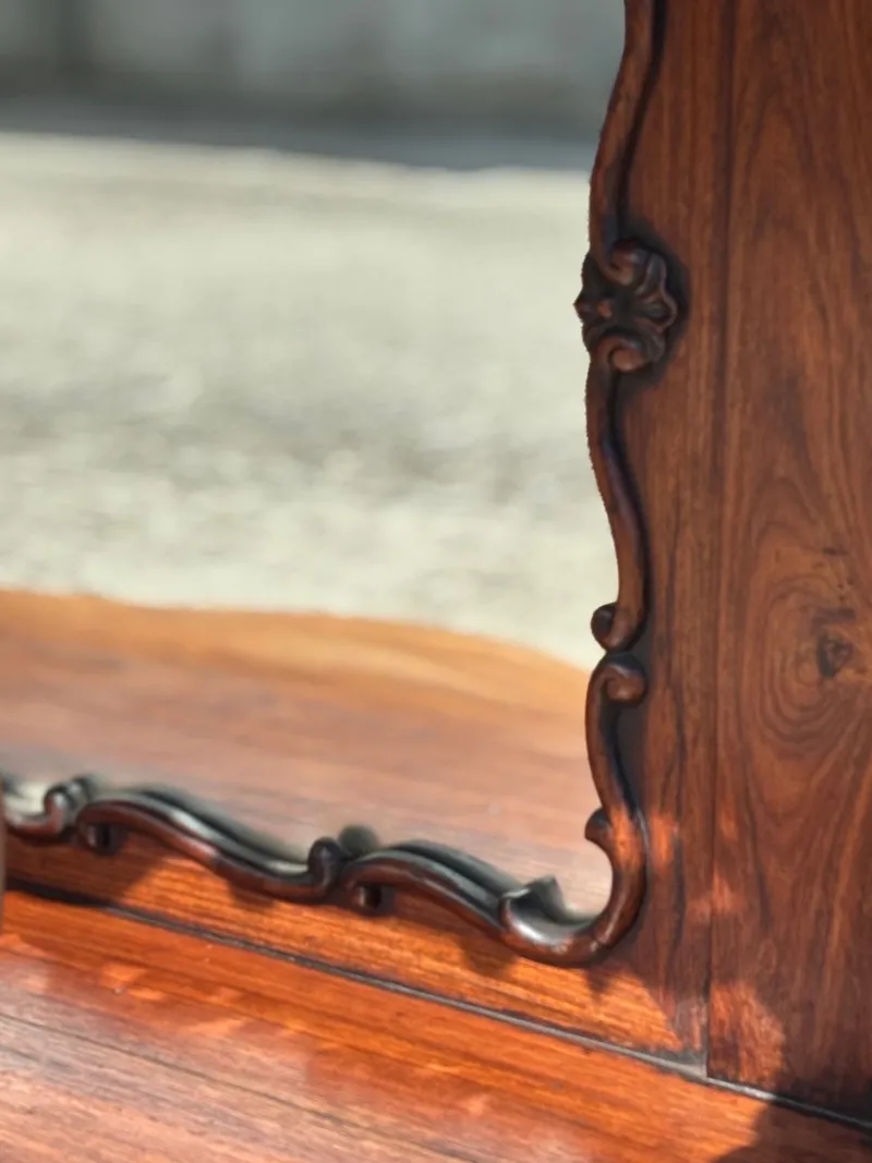 Outlet Pamono Antique Carved Rosewood Console Table with Marble Top, C1830