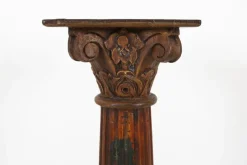 Sale Pamono Antique Carved Wood Corinthian Column, France, 1890s