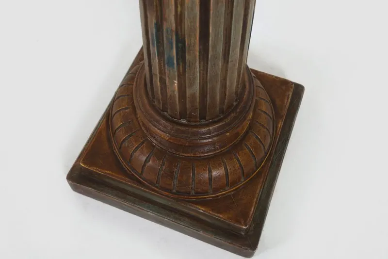 Sale Pamono Antique Carved Wood Corinthian Column, France, 1890s