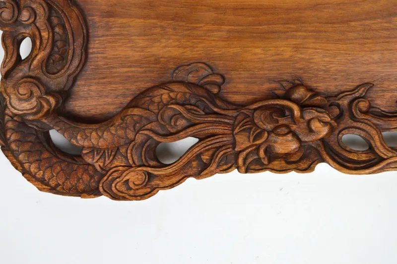 Pamono Antique Carved Wood Tray, 1900s> Trays