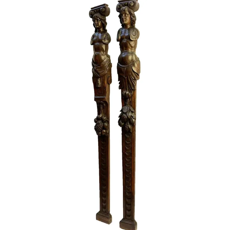 Hot Pamono Antique Caryatids, 1600s, Set of 2