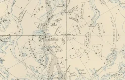 Pamono Antique Celestial Charts of the Northern and Southern Hemispheres, 1884> Wall Decor