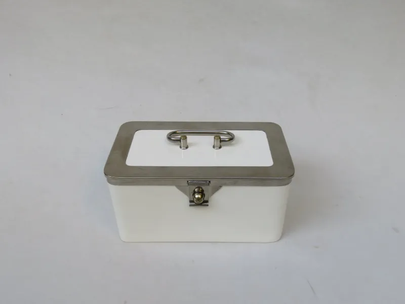 Pamono Antique Ceramic Box from Wächtersbach & WMF> Trunks Crates & Baskets