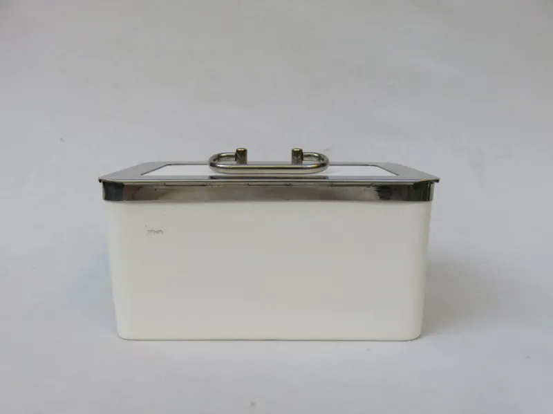 Pamono Antique Ceramic Box from Wächtersbach & WMF> Trunks Crates & Baskets