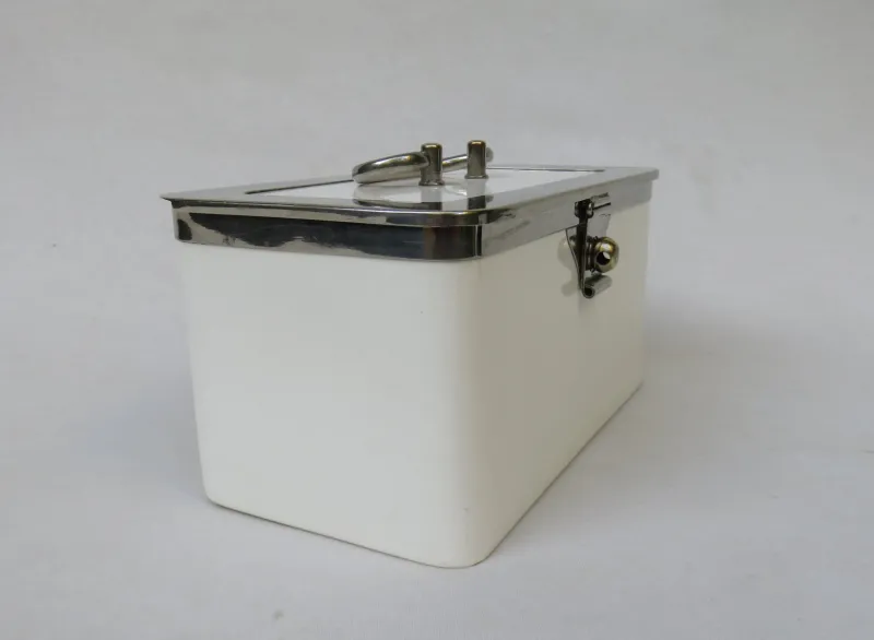 Pamono Antique Ceramic Box from Wächtersbach & WMF> Trunks Crates & Baskets
