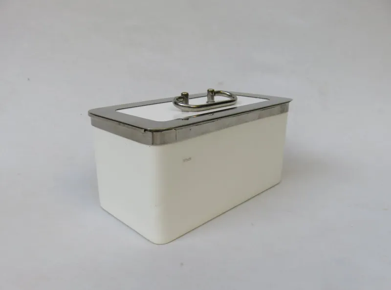 Pamono Antique Ceramic Box from Wächtersbach & WMF> Trunks Crates & Baskets