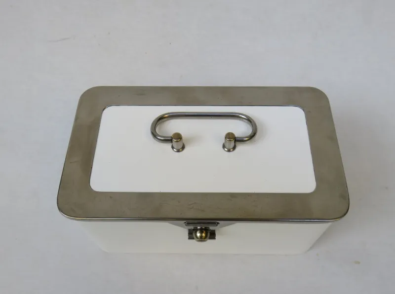 Pamono Antique Ceramic Box from Wächtersbach & WMF> Trunks Crates & Baskets