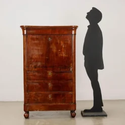 New Pamono Antique Charles X Secretaire in Walnut