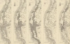 Pamono Antique Chart of the Pacific Coast, 1874><noscript><img width=