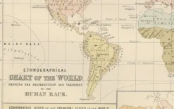 Pamono Antique Charts of the World Physical, 1884><noscript><img width=