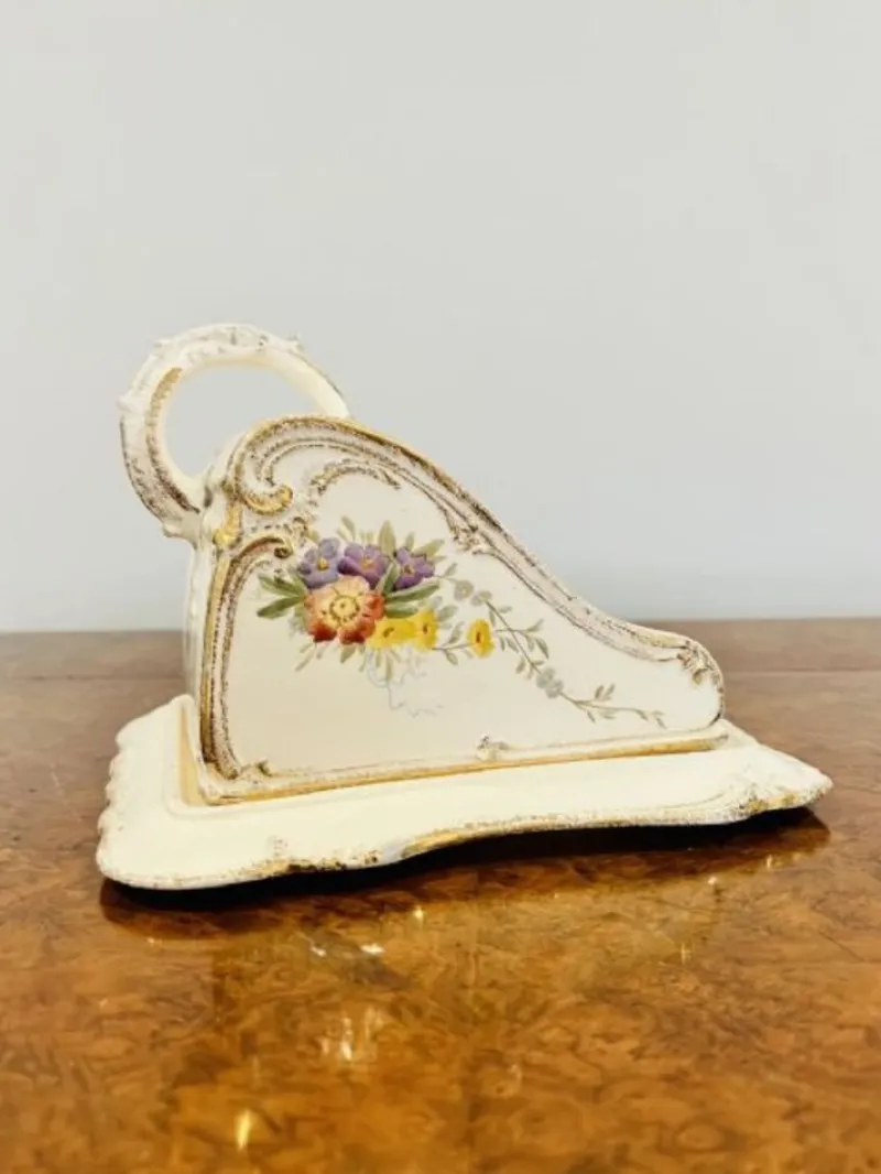 Pamono Antique Cheese Dish, 1890s