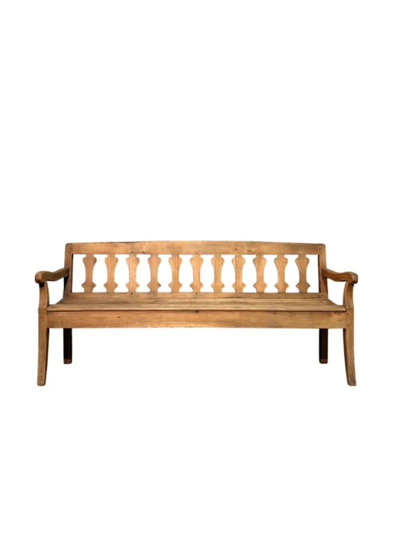 Pamono Antique Cherrywood Bench, 1800s> Benches