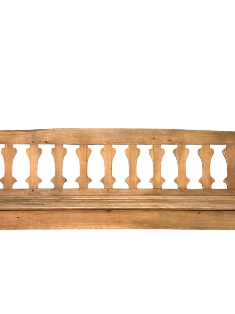 Pamono Antique Cherrywood Bench, 1800s> Benches