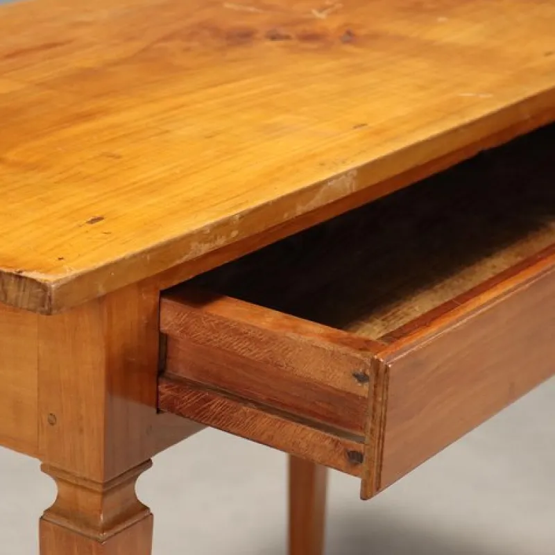 Sale Pamono Antique Cherrywood Writing Desk with Drawer, Italy, 18th Century