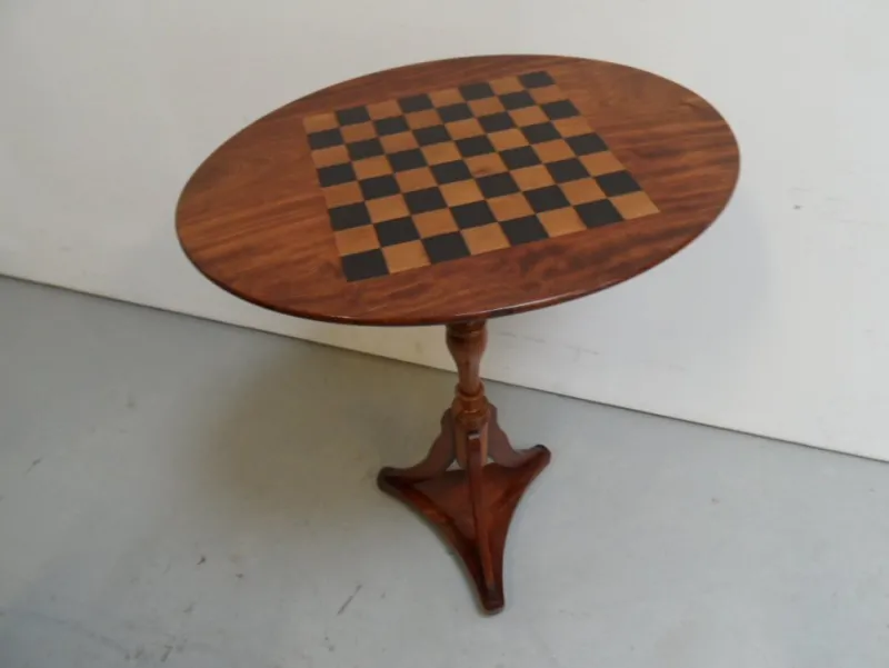 New Pamono Antique Chess Table in Mahogany