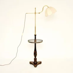 Outlet Pamono Antique Chinoiserie Lacquered Floor Lamp Table, 1900s