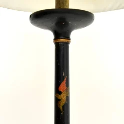 Pamono Antique Chinoiserie Lacquered Floor Lamp, 1920s><noscript><img width=