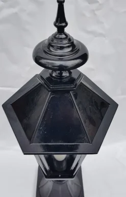Best Pamono Antique Classic Victorian Cast Iron Pillar Lamp Lantern on Base Outdoor Lamp