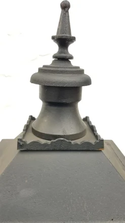 Discount Pamono Antique Classic Victorian Cast Iron Pillar Lamp Lantern on Base Outdoor Lamp