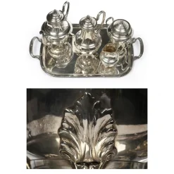 Online Pamono Antique Coffee or Tea Service in Silver Set