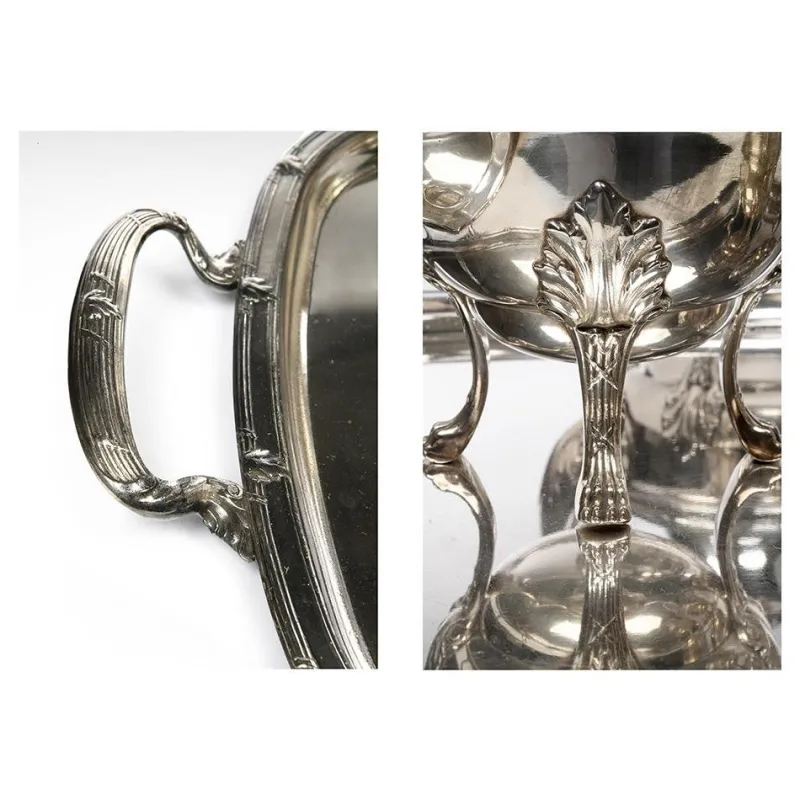 Online Pamono Antique Coffee or Tea Service in Silver Set