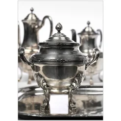 Online Pamono Antique Coffee or Tea Service in Silver Set