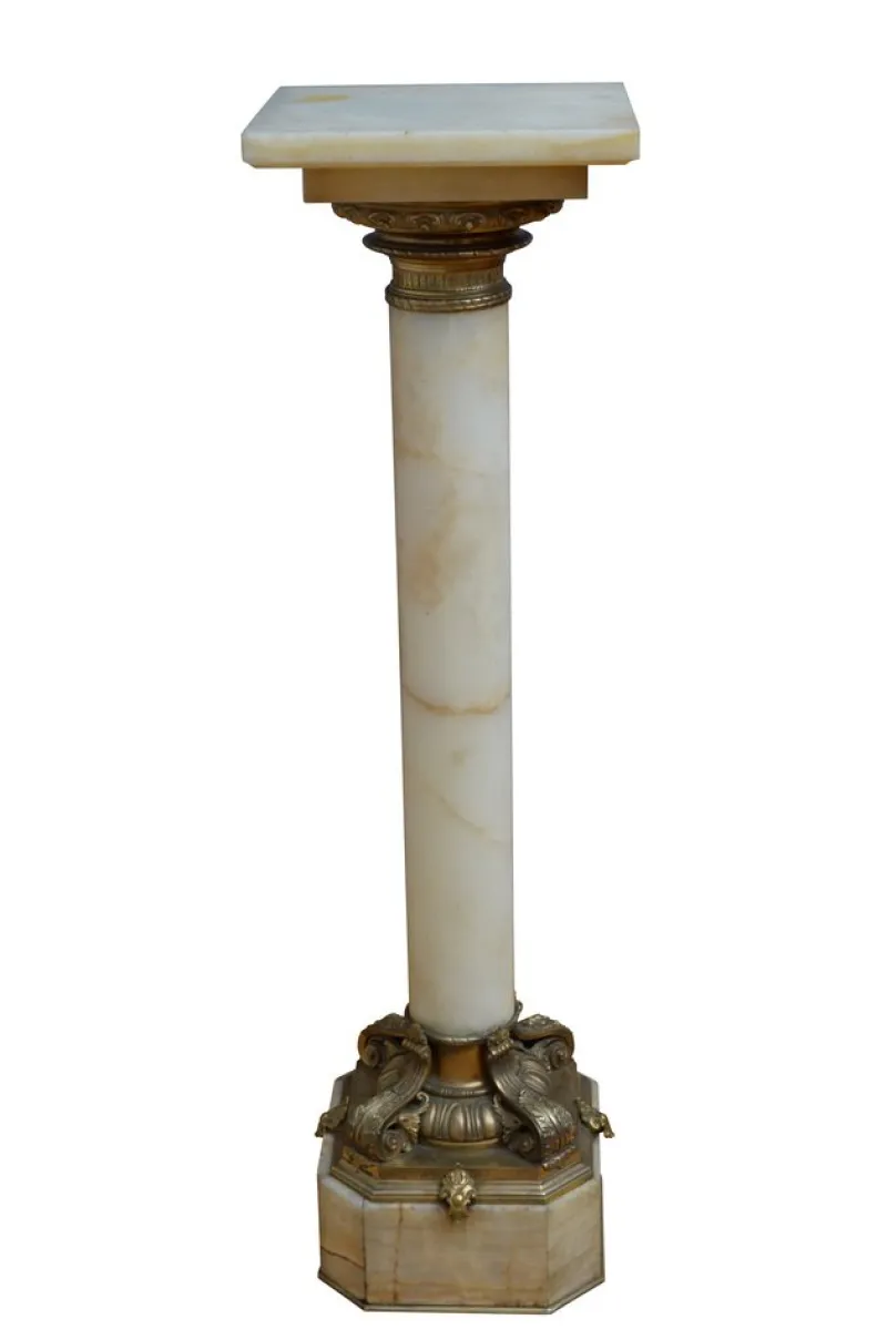Pamono Antique Column in Marble, 1870> Pedestals And Columns