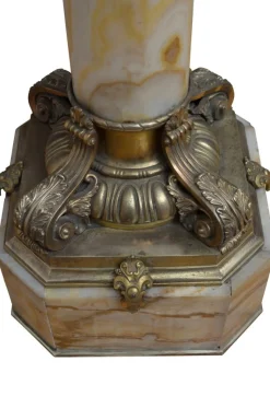 Pamono Antique Column in Marble, 1870><noscript><img width=