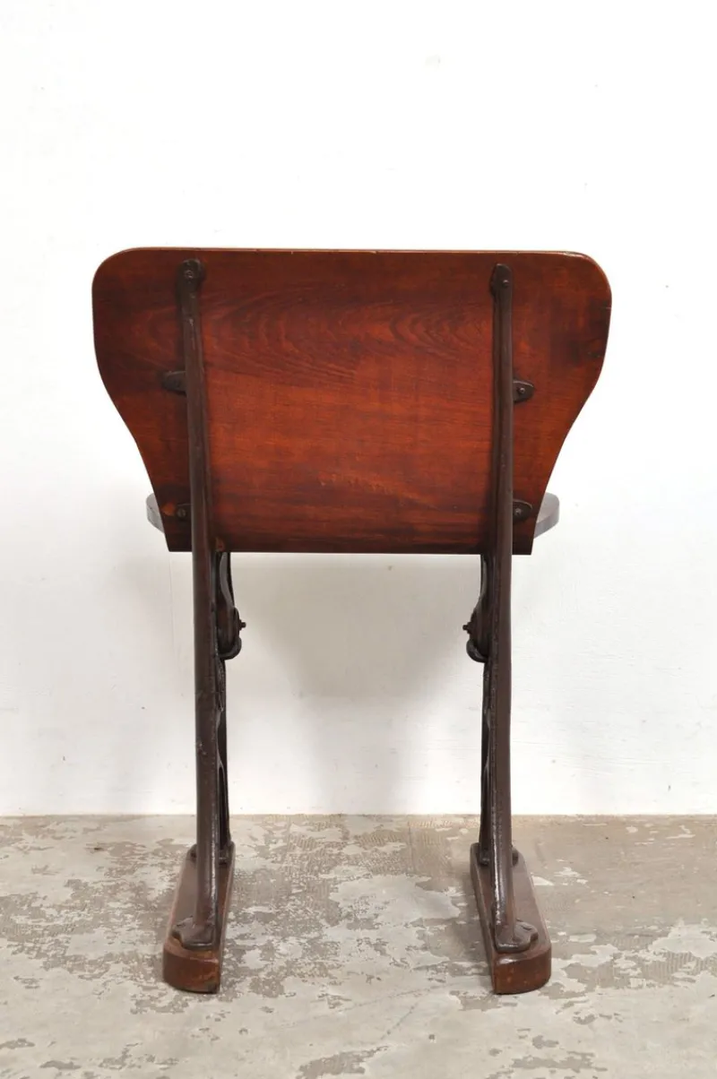 Pamono Antique Conductor's Seat in Chestnut, 1890s> Benches