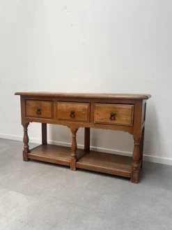 Pamono Antique Console Table in Oak> Console Tables