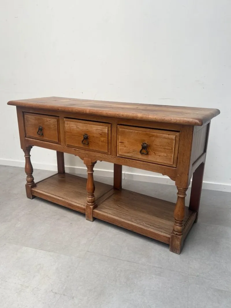 Pamono Antique Console Table in Oak> Console Tables
