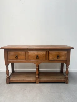 Pamono Antique Console Table in Oak><noscript><img width=