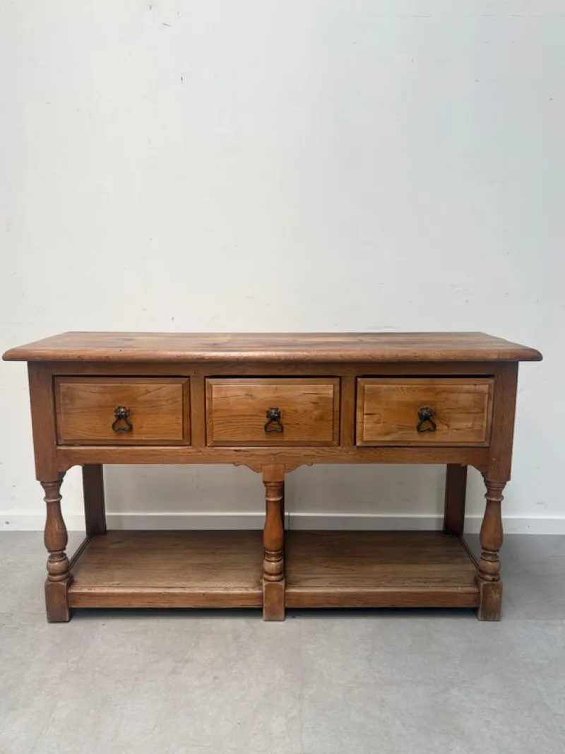 Pamono Antique Console Table in Oak> Console Tables