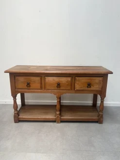Pamono Antique Console Table in Oak><noscript><img width=