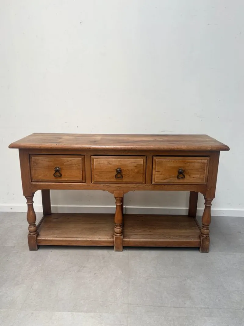 Pamono Antique Console Table in Oak> Console Tables