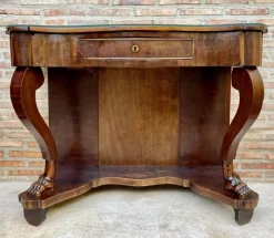 Pamono Antique Console Table in Wood with Drawer> Console Tables
