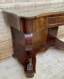 Pamono Antique Console Table in Wood with Drawer><noscript><img width=