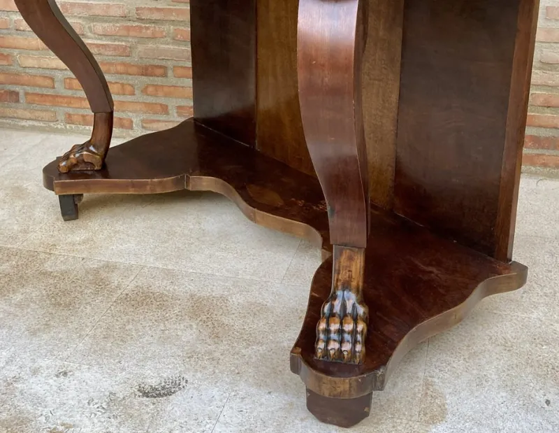 Pamono Antique Console Table in Wood with Drawer> Console Tables
