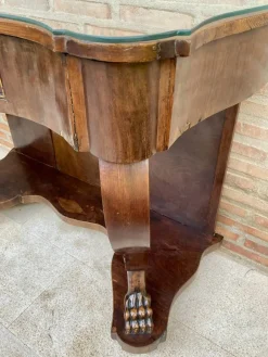 Pamono Antique Console Table in Wood with Drawer><noscript><img width=
