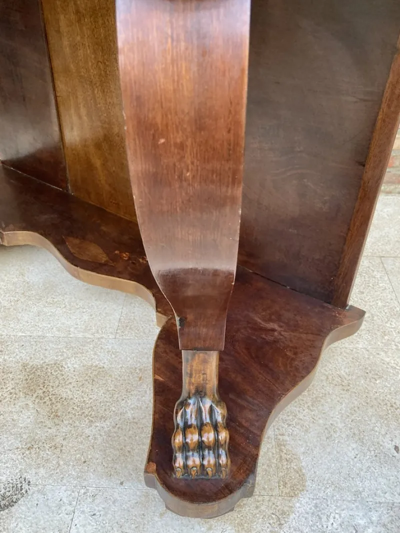 Pamono Antique Console Table in Wood with Drawer> Console Tables