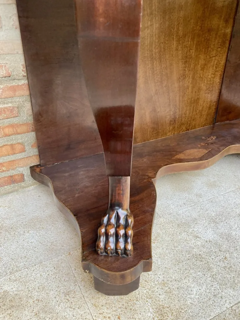 Pamono Antique Console Table in Wood with Drawer> Console Tables